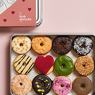 【koe donuts kyoto】koe donuts バレンタインクッキー缶