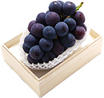 三次ジャンボピオーネ1房約650g、木箱入