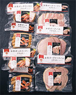 福山 直営瀬戸牧場 瀬戸のもち豚無塩せき ハム詰合せ〈MH-50K〉