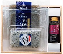 【もみじ水産】オリジナル醤油付き生しらす・釜揚げしらすセット