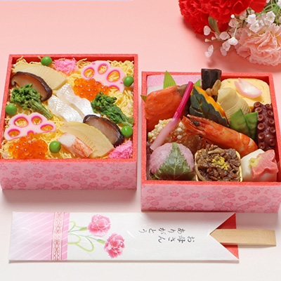 【わらびの里】母の日弁当 　2段