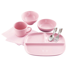 赤ちゃんの城 シュガーベビー食器セット ピンク