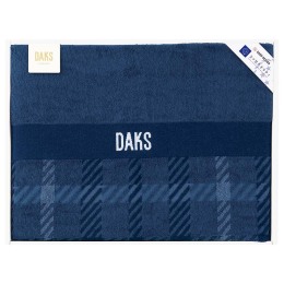 DAKS NEWロゴハウスチェック ケット ネイビー