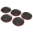 【ぬりもん】銘々皿揃 象谷縁後藤塗