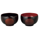【ぬりもん】越前塗 夫婦汁椀 食洗機対応