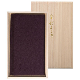 正絹ちりめん無地金封ふくさ　江戸紫