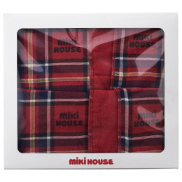 ミキハウス 三重ガーゼマルチケット 赤（BOX付き）