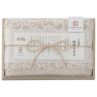 今治謹製 紋織フェイスタオル ベージュ