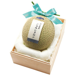 静岡県産 クラウン印マスクメロン 1.2kg×1玉【お届け時期：11月中旬より順次】