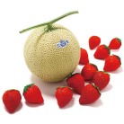 静岡県産 マスクメロン・福岡県産 あまおう詰合せ 【お届け時期：12月中旬～12月下旬】