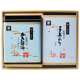 広島海苔 かき醤油味付のり・焼のり詰合せ〈HKS-30H〉