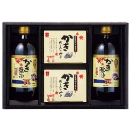 新庄みそ かきだし入りみそ・かき醤油詰合せ〈SA-40〉