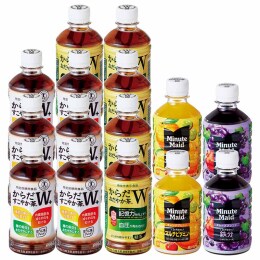 日本コカ・コーラ からだすこやか茶W＋・からだおだやか茶W・ミニッツメイド詰合せ〈MIK30B〉