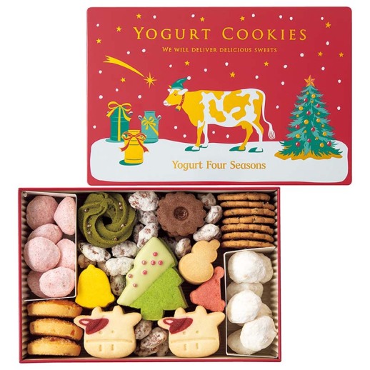 ヨーグルト フォーシーズンズ ヨーグルトクリスマスクッキー缶〈YCX-30