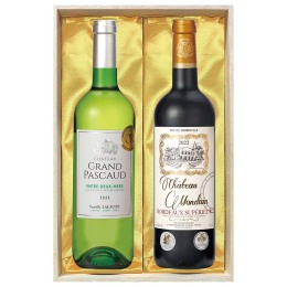 フランス ボルドー金賞受賞 紅白ワインセット（木箱入）〈WF-50C〉