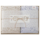 今治謹製 紋織バスタオルセット ブルー