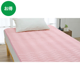 ロマンス小杉 綿敷きパッド〈ピンク〉