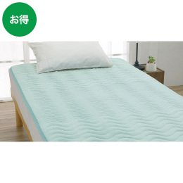 ロマンス小杉 綿敷きパッド〈ブルー〉