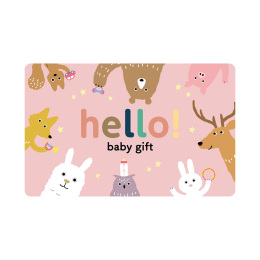 hello！baby gift うさぎ カード