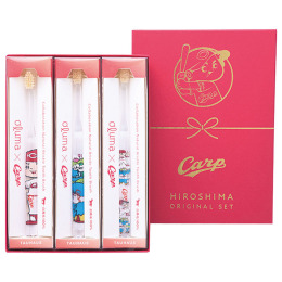 カープ 天然毛 歯ブラシセット