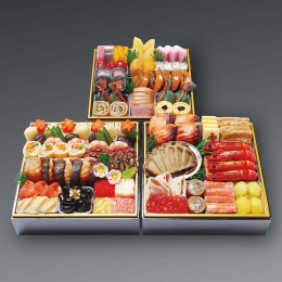 【京都・わらびの里】料亭の和風おせち三段重