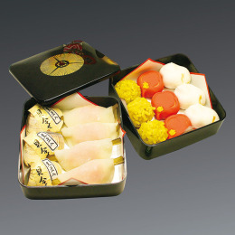 【京都・甘春堂】おせち菓子「梅・花」二段重
