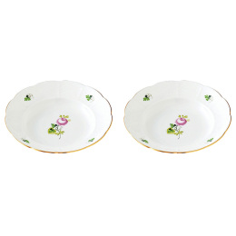 【ヘレンド】ウィーンの薔薇・シンプル オリエンタルボール（S）ペアセット