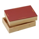 紀州塗ヒノキ二段重・赤