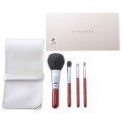 熊野筆 竹宝堂 化粧筆4本＆ケースセット