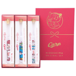 カープ 天然毛 歯ブラシセット