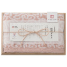 今治謹製 紋織フェイスタオル ピンク