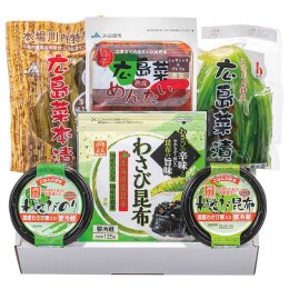 JA広島市 本場川内特産 広島菜漬・つくだにの詰合せセット〈FUKU-7〉