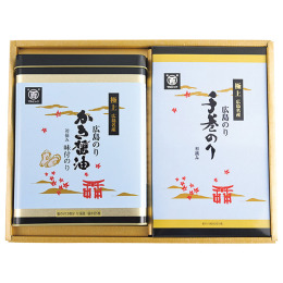 広島海苔 かき醤油味付のり・焼のり詰合せ〈HKS-30H〉