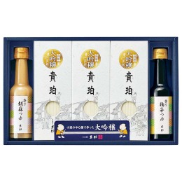 甚助 小豆島素麺「大吟穣 貴珀（きはく）」・香りつゆ詰合せ〈30PMT〉
