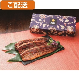 【宮崎「鰻楽」】九州産うなぎ蒲焼3尾（計480g）