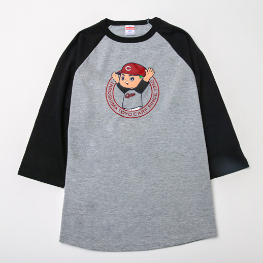 【福屋オンラインストア限定】ラグランカープ坊やTシャツ グレー/ブラック