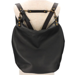 【nil】レザー バッグ リュック（S）ブラック