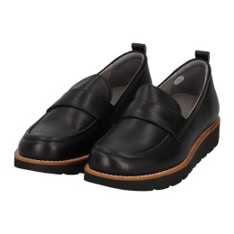 【…AshiOtO】軽量ローファーシューズ ブラック