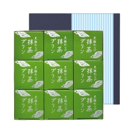【鶴屋吉信】黒糖わらび抹茶プリン　9個入