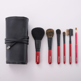 【タウハウス】Pro handy メイクブラシ６本＆ブラシケースセット