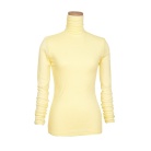 【天使の綿シフォン】ハイネック長袖（1重袖）ジンジャー