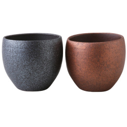 【西海陶器】銅器彩 ロックカップペア