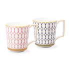 【ウェッジウッド】ルネッサンス ゴールド マグ (ピンク・ブルー) ペア