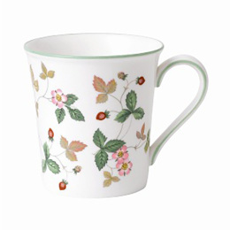 【ウェッジウッド】ワイルド ストロベリー カジュアル マグ グリーン