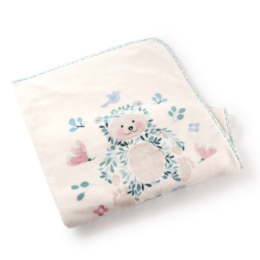 アンナエミリア　ベア　綿毛布(毛羽部分)　シングル