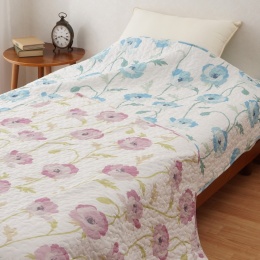 【大津コーポレーション】綿素材　コットンキルトケット