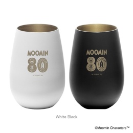 【ムーミン80周年限定】タンブラー ペア（Black＋Gold ＆ White＋Gold）