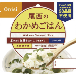 尾西食品　アルファ米　わかめごはん１食　