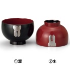 【ぬりもん】越前塗　プチ椀　食洗機対応　うさぎ