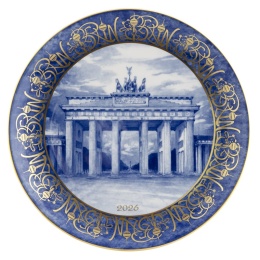 【マイセン】イヤープレート「ブランデンブルク門」